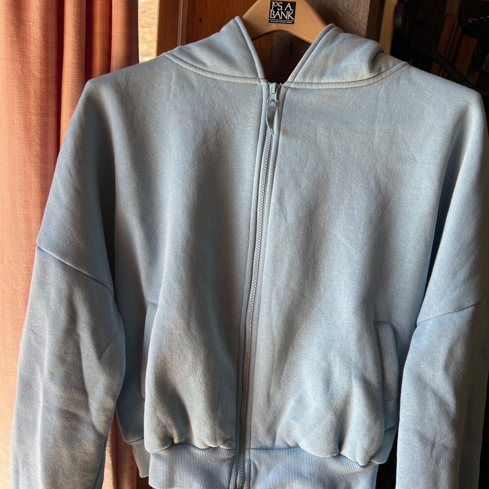 JoyLab Women's Blue Barrel Fleece Joggers oversized - XS feels like S - Picture 9 of 11